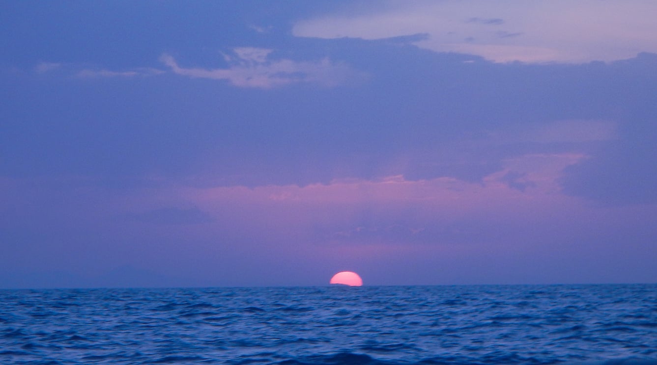 Ocean and sunset Ocean and sunset